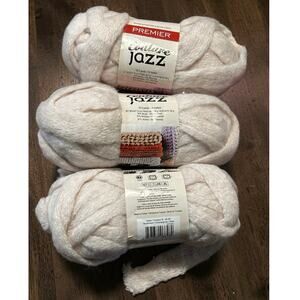 Premier Yarns Couture Jazz Mushroom Lot 3 (3.5oz each) Same Lot # New